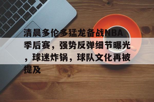 网页版登录入口-包含清晨多伦多猛龙备战NBA季后赛,强势反弹细节曝光,球迷炸锅,球队文化再被提及的词条